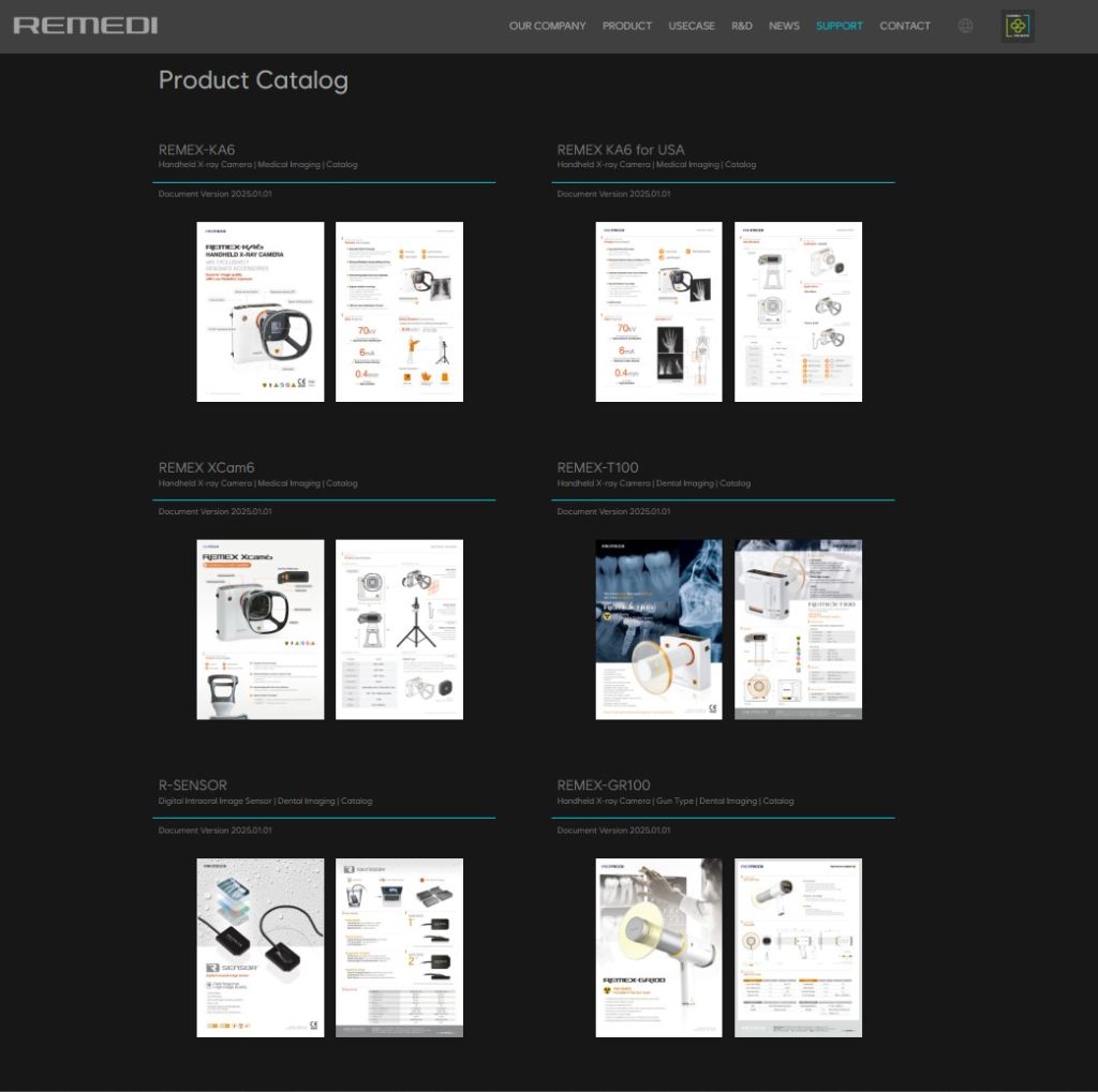 REMEDI Product Catalog
